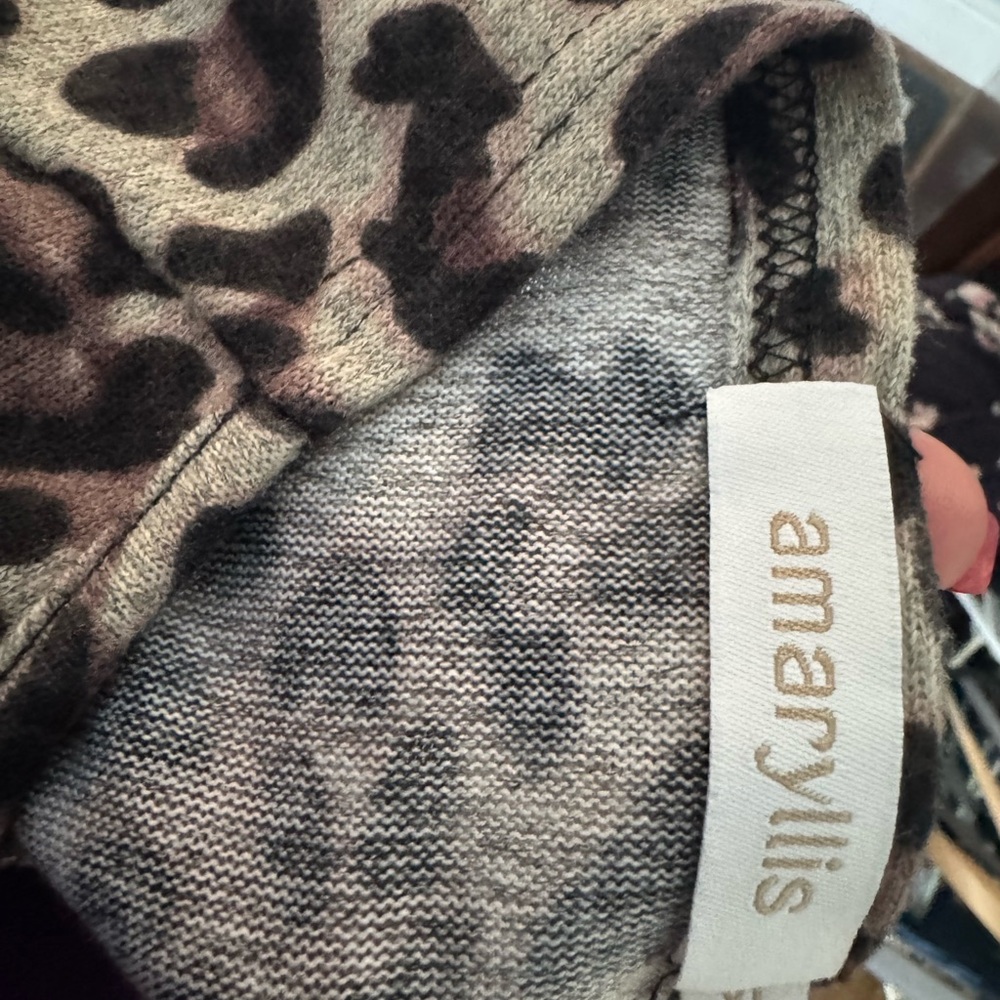 Amaryllis Wild Patterned Knit Top